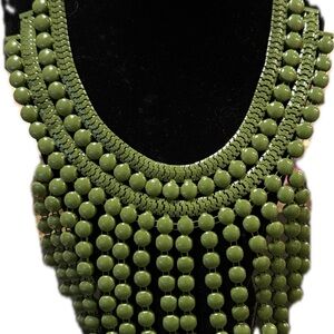 Elegant Green Beaded Necklace